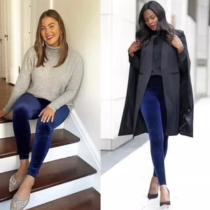 Spanx Samt Leggings Lapis Nachtblau 2070 Größe Small Brandneu - Bild 1 von 14