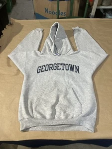 Sudadera con capucha vintage de la Universidad de Georgetown talla mediana campeón ropa deportiva auténtica - Imagen 1 de 17
