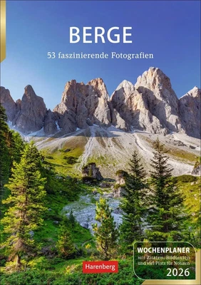 HARENBERG Berge Wochenplaner 2026 - 53 faszinierende Fotografien Ulrike Issel Kalender