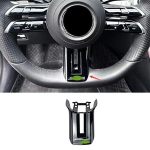 For Benz EQE EQS 2022-2023 Gloss Black Inner Steering Wheel Sheet Cover Trim new - Picture 1 of 7