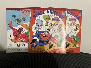 Vintage 1969 Hanna-Barbera School Tablets Unused 2 Space Kidettes 1 Muttley RARE - Picture 1 of 14