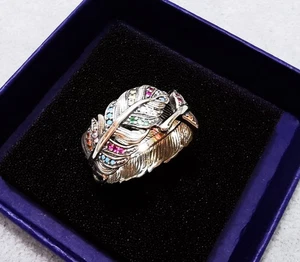 Thomas Sabo Ring Feder Silber TR2284-342-7 Ringgröße 48 - Bild 1 von 8