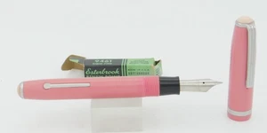 Esterbrook Pastel Pink & Chrome Fountain Pen w/Pink Jewels - 9461 F Nib - 1950's - Picture 1 of 5