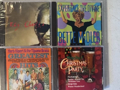 LOT OF 4 CDS ALL IN VG CONDITION - Ray Charles & Herb Alpert never been opened Foto 1 de 4