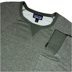 Patagonia Mahnya Fleece Sweatshirt Mens XL Green Crewneck Outdoors Casual Travel - Picture 1 of 9