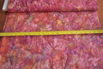 21" Long, Bright Colors Cotton Batik, Indonesia, Hoffman, G-1012-160 Spice, V712 - Image 1 of 4