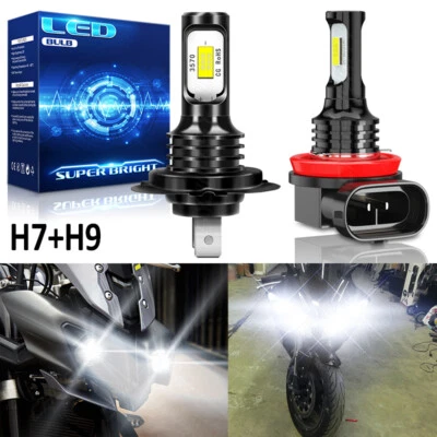 Kit LED H7 H9 Faros Bombillas Hyper HID para Kawasaki Vulcan 2000 2004-09 Foto 1 de 4