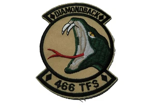 Aufnäher  US-Air Force  Diamondback  466 TFS   ca7,5x9,5 cm - Picture 1 of 1