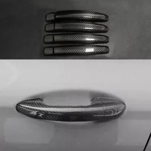 For Benz GLE GLS 2020-2022 Real Carbon Fiber Outside Door Bowl Cup Cover Trim 8X - Picture 1 of 8