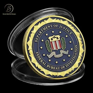 Justizministerium DOJ Gold Federal Bureau of Investigation FBI Challenge Coi - Bild 1 von 7