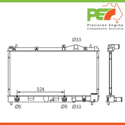 Nuevo * PROTEX * Radiador para CHRYSLER Neon 2.0ltr Parte # RADCH177 Foto 1 de 4