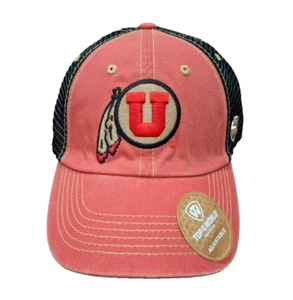 Utah Utes TOW Red Black Past Mesh Adj Slouch Hat - New! - Picture 1 of 5