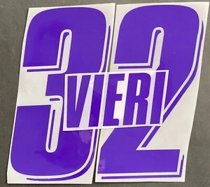 VIERI FIORENTINA NOME+NUMERO UFFICIALE TRASFERTA AWAY 2007-2008 - Foto 1 di 2