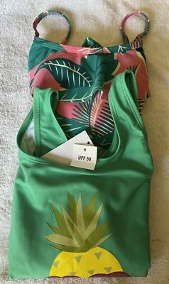 NUEVO Lote De 2 Traje De Baño Joe Boxer Niñas 1 Pieza Talla XL 14/16 Foto 1 de 4