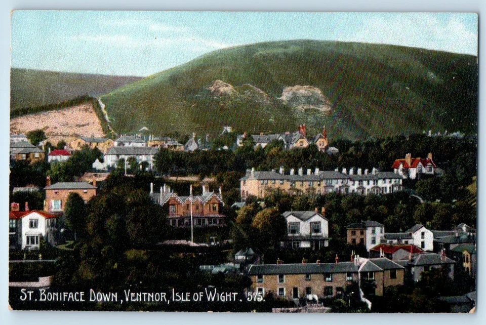 Postal Ventnor Isla de Wight Dinamarca San Bonifacio Abajo c1910 antigua sin publicar Foto 1 de 2