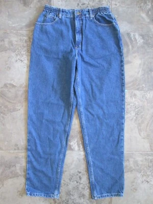 Pantalones de mezclilla para mujer L.L.Bean 12 (30x30) ajuste original elástico azul algodón cónico Foto 1 de 4