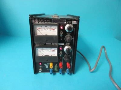 Fuente de alimentación de salida variable EMI medición electrónica Mdl 40205 funciona probada Foto 1 de 4