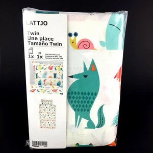 Ikea LATTJO Duvet Cover Set Twin Bed Forest Animals New  - Picture 1 of 4