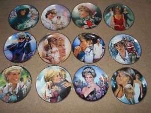 Juego de 12 Platos de Coleccionista Franklin Mint Diana, Princesa de Gales Lady Di - Imagen 1 de 8