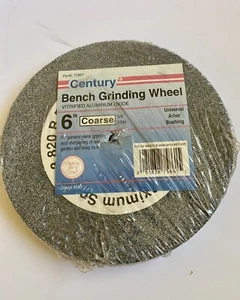 6”x 3/4" Coarse Grinding Wheel  CENTURY DRILL & TOOL 75861 - Foto 1 di 3