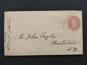 Vermont: Copertina Springfield 1860s DEAD LETTER OFFICE, provata a passare, non funzionava! - Foto 1 di 2
