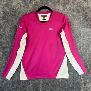 Klim Elevation Shirt Womens Medium Pink White Mid Layer Snowmobile Outdoors - Picture 1 of 9