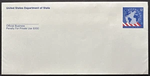 US 1992 Sc# UO86 Consular Service Bicentennial Official Stamped Envelope 52c - Picture 1 of 3