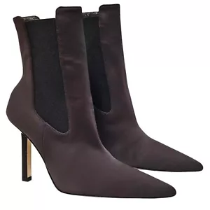 Good American Kickstand Neoprene Chocolate Booties Women Size 8.5 NIB - Picture 1 of 9