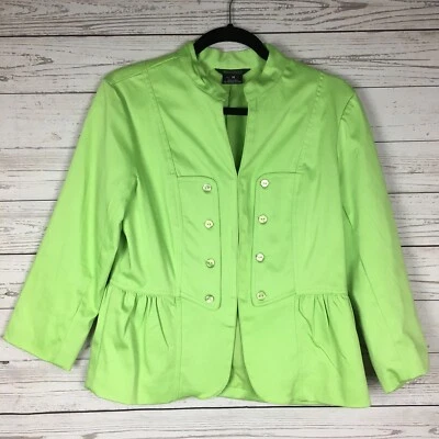 Chaqueta Blazer Multiples Verde Manga Larga Forrada Mujer Talla Mediana Foto 1 de 4