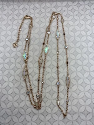 Collar Kendra Scott Zuly Estación Larga Tono Oro Rosa Radiante Iridiscente Foto 1 de 4