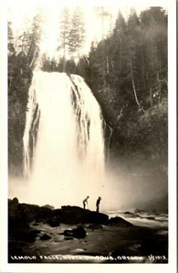 NORTH UMPQUA OREGON LEMOLO FALLS VINTAGE REAL PHOTO POSTCARD - Picture 1 of 2