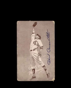 Phil Cavarretta Signed Vintage 1947-66 Exhibits Autograph - Picture 1 of 2