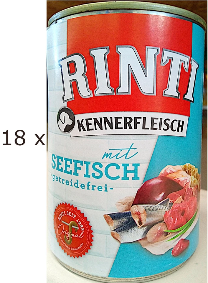 7 Dosen Rinti Kennerfleisch Seefisch 400g