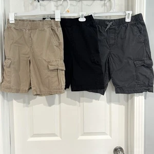 The Children's Place & Old Navy Boy Youth Cargo Shorts Sz 10 Bundle Pockets - Picture 1 of 20