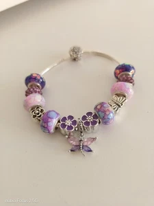 Schönes Armband mit Charms. Aus Sterling Silber 925 - Bild 1 von 3