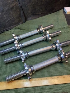 Set 4 Maniglie per Manubri 14" Barra Bilanciere Regolabile Collari Stella 1" Standard - Foto 1 di 15