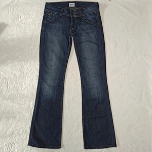 Jeans Hudson donna 27 blu bootcut svasato lavaggio medio denim vita bassa Y2K anni 2000 - Foto 1 di 7