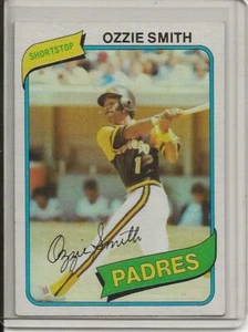1980 Topps Baseball Card Ozzie Smith H/O/F San Diego Padres Near Mint # 393 - Picture 1 of 2