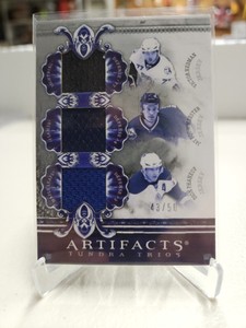 2010-11 Artifacts Tundra Trios Silver #TT3DEF Jay Bouwmeester Phaneuf Redman /50