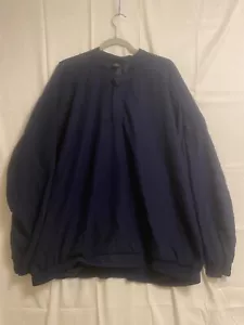 Vintage Nike Golfjacke Herren XL Blau Henley Langarm - Bild 1 von 8