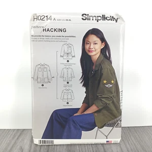 Chaqueta con patrón de costura con opciones para diseño Hacking Simplicity H0214 - Imagen 1 de 3