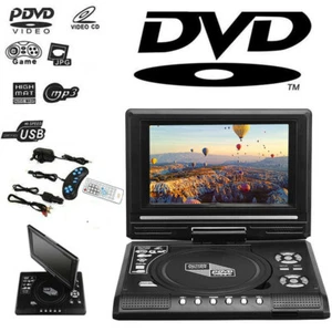 7.8" Portable DVD Player HD CD Player 270° LCD Widescreen Card Reader Player USB - Picture 1 of 15