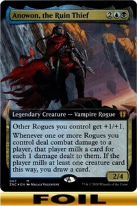 1x - Anowon, the Ruin Thief - FOIL EXTENDED ART #07 - CMR: Zendikar Rising MTG - Picture 1 of 1