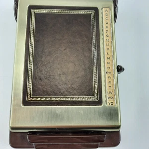 Libreta de direcciones metálica Bates List Finder modelo Cavalier años 60 necesita recarga vintage - Imagen 1 de 15