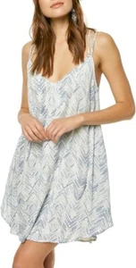 Vestido sin mangas tejido O'Neill Liana para mujer, XS, marfil y azul, 100 % viscosa - Imagen 1 de 13