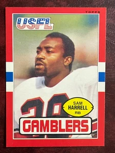 1985 Topps USFL Set SAM HARRELL #43 GAMBLERS - NM/MINT+ *VENDING* HIGH GRADE - Picture 1 of 1