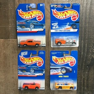 Lote de (4) vehículos fundidos a presión Hot Wheels década de 1990 *Sin abrir*sin buscar*lote #17 - Imagen 1 de 4