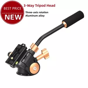 3-Way Tripod Head Panoramic Head Pan Tilt with Quick Release Plate Q08S ty23 - Picture 1 of 5