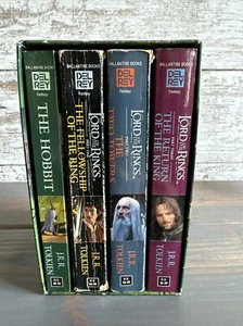 JRR Tolkien Boxed Set The Hobbit & Lord of The Rings Trilogy Del Rey - Picture 1 of 4