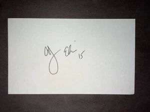 A.J. Scheda indice 3x5 firmata Ellis, DODGERS (debutto 2008) (HS) - Foto 1 di 1